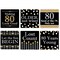 Big Dot of Happiness Adult 80th Birthday - Gold - Funny Birthday Party Decorations - Drink Coasters - Set of 6